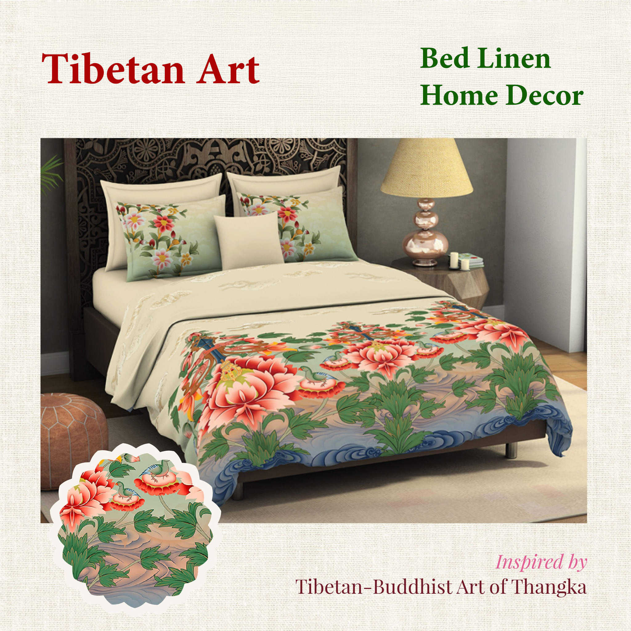 Tibetan Bed Linen 1